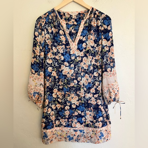 Rebecca Taylor Gigi Floral Silk Mini Dress size 0 - Picture 5 of 15